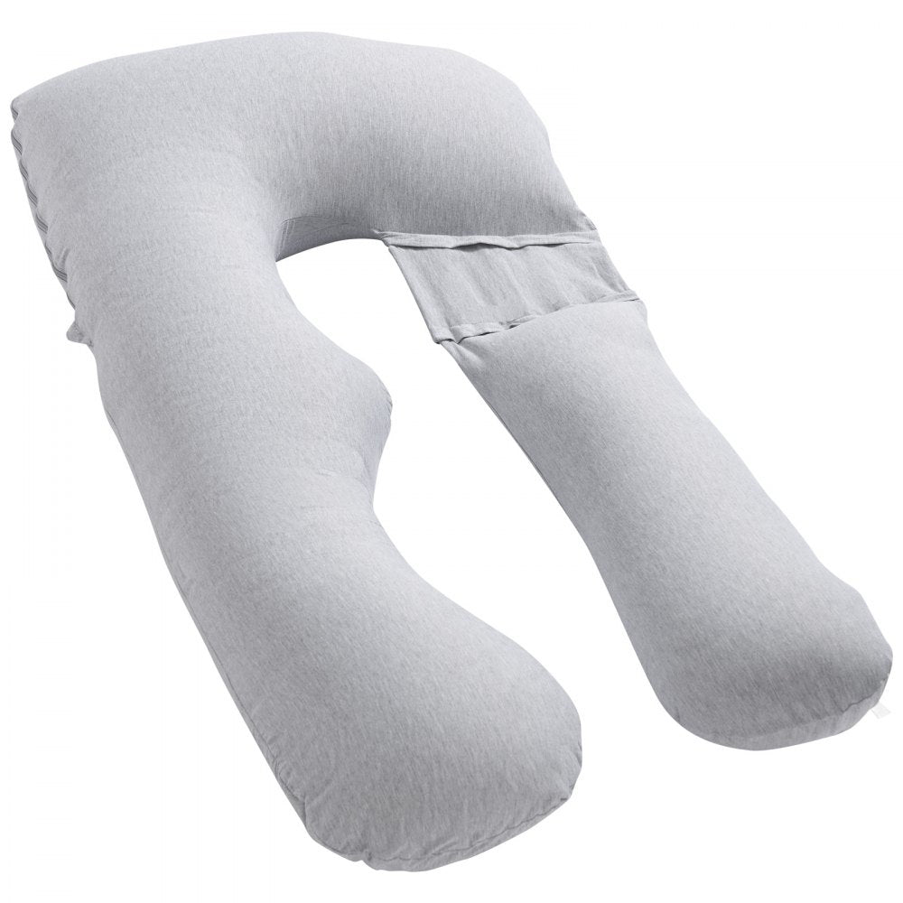 VEVOR Pregnancy Pillow, U-Shaped Full Body Maternity Pillow for Pregnant Women, Soft and Breathable Pregnant Support Pillows with Removable & Washable Cover, Perfect for Back, Belly, Hip, Legs Relief