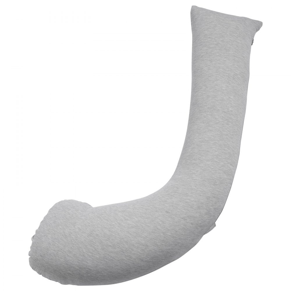 VEVOR Pregnancy Pillows for Side Sleeping, L-Shaped Maternity Pillow for Pregnant Women, Soft & Breathable Pregnancy Body Pillow with Washable Jersey Cover for Head Neck Belly Leg Support, Light Gray