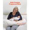 VEVOR Pregnancy Pillows for Sleeping, Adjustable Maternity Pillow for Pregnant Women, Soft Pregnancy Body Pillow with Removable & Washable Cover for Back Belly Hip Support, Lightweight and Portable