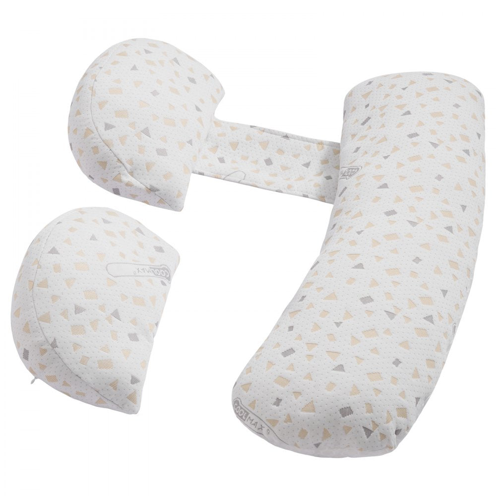 VEVOR Pregnancy Pillows for Sleeping, Adjustable Maternity Pillow for Pregnant Women, Soft Pregnancy Body Pillow with Removable & Washable Cover for Back Belly Hip Support, Lightweight and Portable