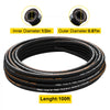 VEVOR Hydraulic Hose 1/2 inch x 100 ft, Coiled Hydraulic Hose 4000 PSI, Rubber Hydraulic Hose with 2 High-Tensile Steel Wire Braid, Bulk Hydraulic Hose -20℃ to 140℃, Hydraulic Oil Flexible Hose