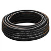 VEVOR Hydraulic Hose 3/8 inch x 100 ft, Coiled Hydraulic Hose 4800 PSI, Rubber Hydraulic Hose with 2 High-Tensile Steel Wire Braid, Bulk Hydraulic Hose -20°C to 140°C, Hydraulic Oil Flexible Hose