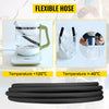 VEVOR Hydraulic Hose 3/4 inch x 50 ft, Coiled Hydraulic Hose 3120 PSI, Rubber Hydraulic Hose with 2 High-Tensile Steel Wire Braid, Bulk Hydraulic Hose -20℃ to 140℃, Hydraulic Oil Flexible Hose