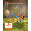 VEVOR Kids Seesaw, 300 lbs Load Capacity, Sit and Spin Teeter Totter with Easy-Grip Handles, Kids Outdoor Playground Equipment, Outside Toys, Swiveling 360 Degrees Rotating for Children Aged 3+