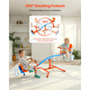 VEVOR Kids Seesaw, 300 lbs Load Capacity, Sit and Spin Teeter Totter with Easy-Grip Handles, Kids Outdoor Playground Equipment, Outside Toys, Swiveling 360 Degrees Rotating for Children Aged 3+