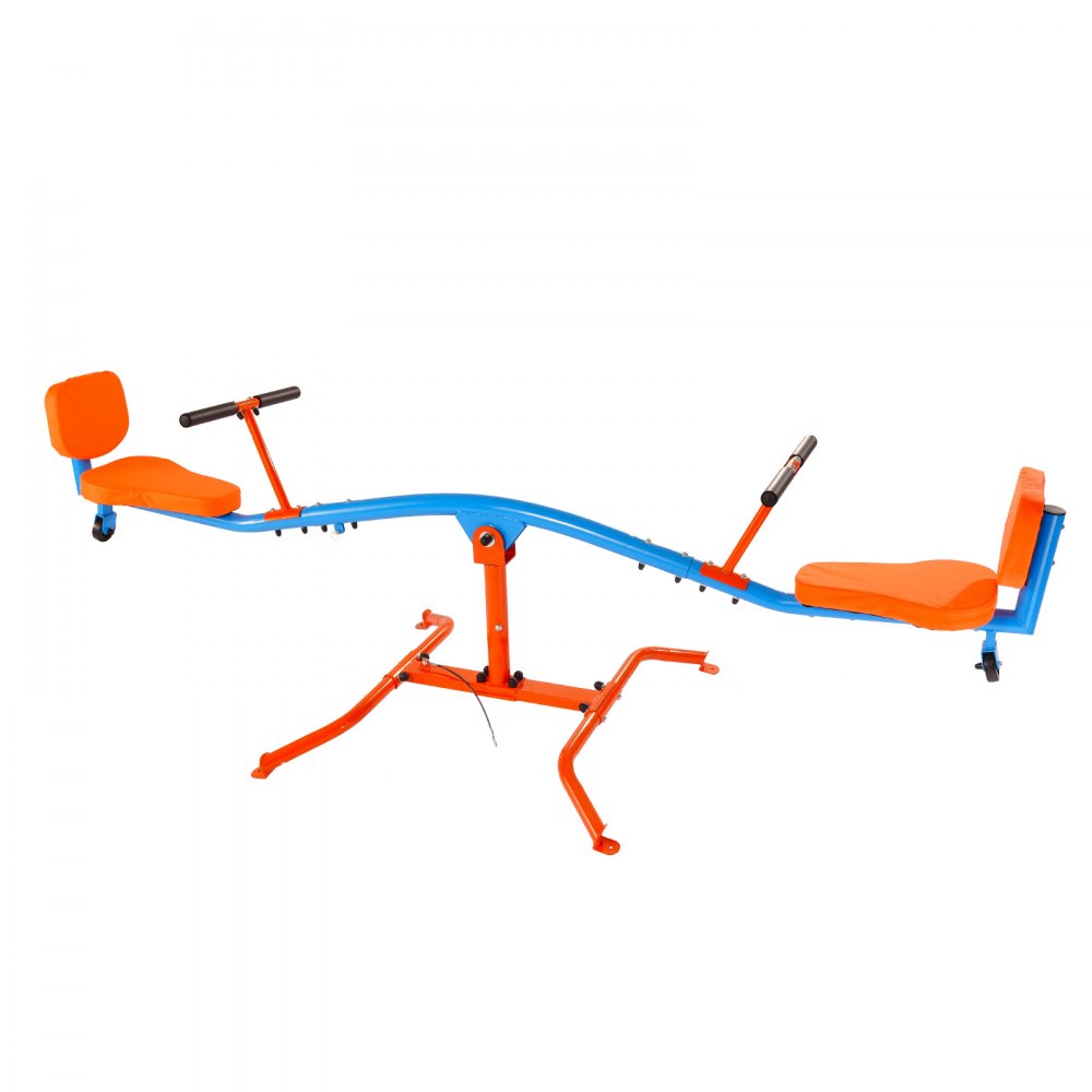 VEVOR Kids Seesaw, 300 lbs Load Capacity, Sit and Spin Teeter Totter with Easy-Grip Handles, Kids Outdoor Playground Equipment, Outside Toys, Swiveling 360 Degrees Rotating for Children Aged 3+