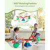VEVOR Kids Seesaw, 55 lbs Load Capacity per Seat, Sit and Spin Teeter Totter with Handles, Kids Outdoor Playground Equipment, Swiveling 360 Degrees Rotating for Children Aged 3+, Multi Colored