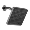 VEVOR Tub and Shower Faucet Set, Complete with 6-Inch Rainfall Shower Head and Bathtub Spout, Single-Spray Single-Handle Tub Trim Kit with 304 Stainless Steel Valve Trim for Bathrooms, Matte Black