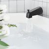 VEVOR Tub and Shower Faucet Set, Complete with 4-Inch Rainfall Shower Head and Bathtub Spout, Single-Spray Single-Handle Tub Trim Kit with 304 Stainless Steel Valve Trim for Bathrooms, Matte Black