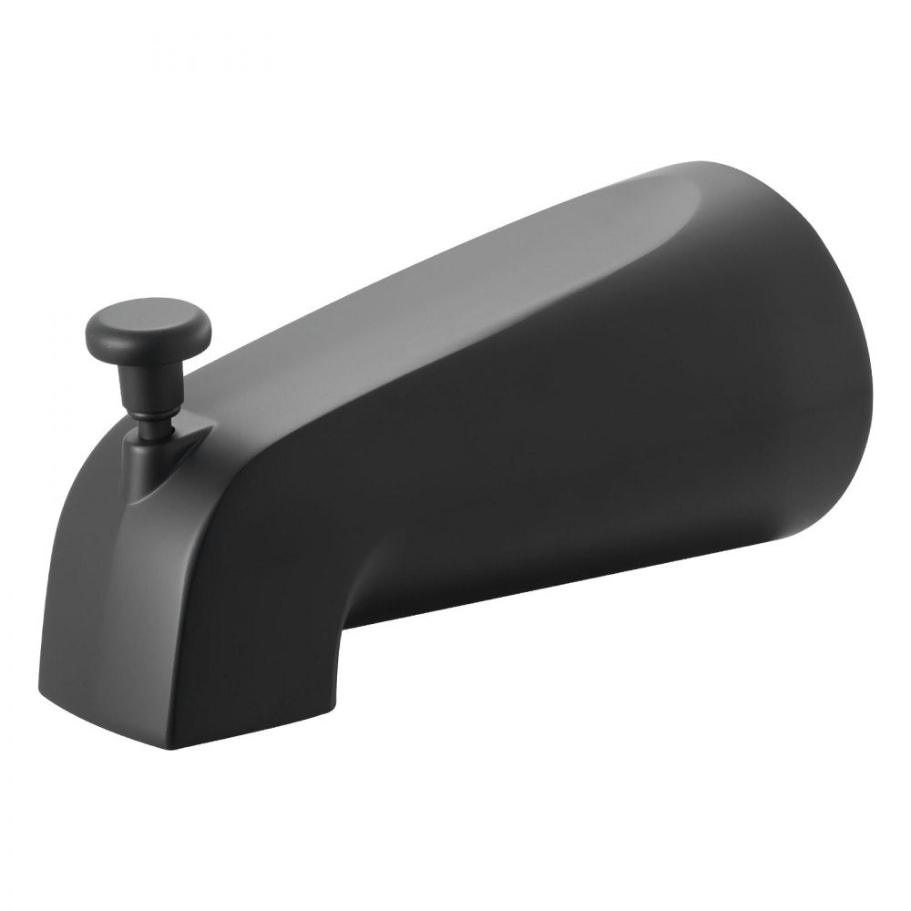 VEVOR Tub and Shower Faucet Set, Complete with 4-Inch Rainfall Shower Head and Bathtub Spout, Single-Spray Single-Handle Tub Trim Kit with 304 Stainless Steel Valve Trim for Bathrooms, Matte Black