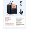 VEVOR CL280 aquarium chiller dimensions and included accessories overview