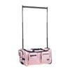 VEVOR Dance Bag with Garment Rack, 29 Inch Rolling Dance Duffel, with Wheels, USB Port, Height Adjustable Clothes Rack, Privacy Protection Curtain, Ideal for Travel and Competitions, Matte Pink
