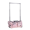 VEVOR Dance Bag with Garment Rack, 29 Inch Rolling Dance Duffel, with Wheels, Height Adjustable Clothes Rack, USB Port, Privacy Protection Curtain, Ideal for Travel and Competitions, Matte Pink