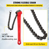 VEVOR Chain Wrench Pipe 36inch,Heavy Duty Oil Filter Chain Wrench Capacity 4-1/2 to 7-1/2inch ,Chain Wrench 30inch (760 mm) Chain Length Plumbing Pipe Tool
