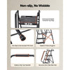 VEVOR 5 Step Ladder, Folding Step Stool with Wide Anti-Slip Pedal, Tool Tray, Dual Side Handrails, 600 lbs Capacity Portable Steel Ladder, Multi-Use for Kitchen, Home, Household and Office, Black