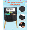VEVOR Chair Pockets for Classroom, 12 Pack, 17 x 19 Inches Chairback Buddy Pocket with Name Tag, Back of Chair Organizer for Kids in Classroom, Kindergarten, School, and Home, Black