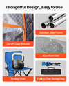Thoughtful design easy to use infographic for VEVOR portable sauna tent (remote, mat, details)