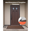VEVOR Front Door Mat, 47 x 35 in Commercial Floor Mat for Indoor and Outdoor, Modern Stylish Carpet with TPE Backing, Heavy Duty Washable Entry Industrial Rug for Hallway, Balcony, Garage, Brown