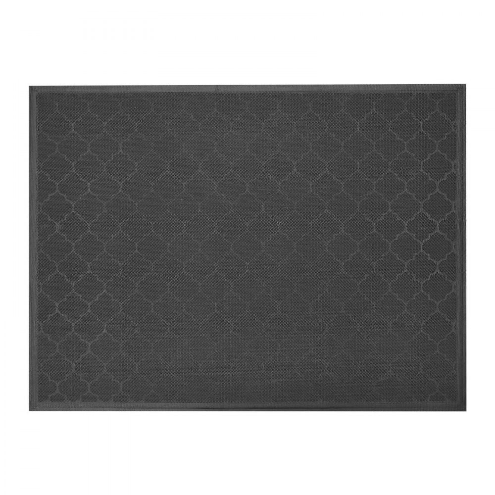 VEVOR Front Door Mat, 47 x 35 in Commercial Floor Mat for Indoor and Outdoor, Modern Stylish Carpet with TPE Backing, Heavy Duty Washable Entry Industrial Rug for Hallway, Balcony, Garage, Brown