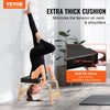 VEVOR Yoga Headstand Bench, 300 lbs Capacity Yoga Inversion Chair for Family Gym, Headstand Trainer with Wood Frame & PU Pad, Stand Yoga Stool for Strength Balance Training, Relieve Fatigue, Black