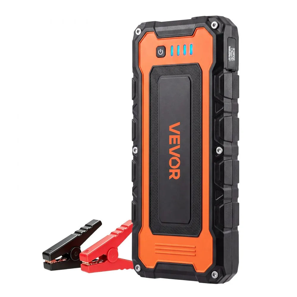 VEVOR Jump Starter 5000A Peak Portable Car Battery Booster Jump Box 12V, for Up to 9.0L Gas / 8.0L Diesel Engine, Power Bank, 3 Mode Emergency LED Flashlight, Lithium Battery Pack, with USB Output