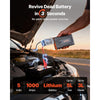 VEVOR Jump Starter, 1000A Peak, Car Jumper Starter Battery Pack, 12V Portable Lithium Battery Booster, Jump Box Power Bank with 3 Modes Flashlight and Jumper Cable, for Up to 5L Gas & 3L Diesel Engine