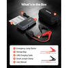 VEVOR Jump Starter, 1500A Peak, Car Jumper Starter Battery Pack, 12V Portable Lithium Battery Booster, Jump Box Power Bank with 3 Modes Flashlight and Jumper Cable, for Up to 6L Gas/4L Diesel Engines
