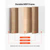 Durable MDF frame layered construction with solid wood, MDF board, and PVC surface
