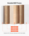 Durable multi-layer MDF frame construction with solid wood core and waterproof PVC surface