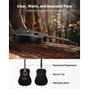 VEVOR Dreadnought Acoustic Guitar, 41 in, 6-String Black Solid Spruce Top Guitar, Beginner Bundle with Gig Bag, Tuner, Strap, Steel Strings, Picks, Capo, Rosewood Fingerboard, for Adult Taller Player