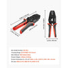 VEVOR Crimping Tool, 22-10 AWG Ratcheting Wire Crimper Tool, Labor-Saving Electrical Terminal Crimp Pliers with Clear Metric & AWG Markings, Quick Release, Adjustable Force for Multiple Terminals