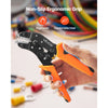VEVOR Crimping Tool, 24-12 AWG Ratcheting Wire Crimper Tool, Labor-Saving Electrical Terminal Crimp Pliers with Clear Metric & AWG Markings, Quick Release, Adjustable Pressure for Multiple Terminals