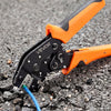 VEVOR Crimping Tool, 24-12 AWG Ratcheting Wire Crimper Tool, Labor-Saving Electrical Terminal Crimp Pliers with Clear Metric & AWG Markings, Quick Release, Adjustable Pressure for Multiple Terminals