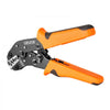 VEVOR Crimping Tool, 24-12 AWG Ratcheting Wire Crimper Tool, Labor-Saving Electrical Terminal Crimp Pliers with Clear Metric & AWG Markings, Quick Release, Adjustable Pressure for Multiple Terminals
