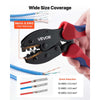 VEVOR Crimping Tool, 14-10 AWG Ratcheting Solar Connector Crimper Tool Kit, Clear Metric & AWG Markings, with 10 Pairs Solar Connectors, 10 Pairs of Cable Connectors, Wrenches, and a Storage Case