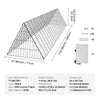 VEVOR Chicken Tunnels, 118.1 x 28 x 24.2 inch (LxWxH) Chicken Tunnels for Yard, Portable Chicken Tunnels for Outside Easy Installation, Chicken Coop Run, Suitable for Chickens, Ducks, Rabbits
