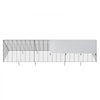 VEVOR Chicken Tunnels, 118.1 x 28 x 24.2 inch (LxWxH) Chicken Tunnels for Yard, Portable Chicken Tunnels for Outside Easy Installation, Chicken Coop Run, Suitable for Chickens, Ducks, Rabbits
