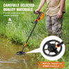 VEVOR Metal Detector for Kids, 6 Inch, 25''-37'' Adjustable Gold Detector, IP68 Waterproof Search Coil with LCD Display Advanced DSP Chip, Lightweight for Junior & Youth Detecting Gold Coin Treasure