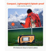 VEVOR Emergency Weather Radio, 2000mAh Battery, FM/AM/WB/NOAA Alert Solar Hand Crank Emergency Radio, with USB Charging Cable, SOS Alarm and Flashlight, Portable for Outdoor Emergencies, Camping