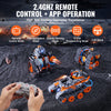 VEVOR STEM Building Toys for Kids, 5-in-1 554 PCS, Remote Control Car Building Kits Remote & APP Controlled Car/Robot/Tank/Rubik's Cube/Snowplow, RC STEM Robots Building Set for Boys Girls Aged 6+