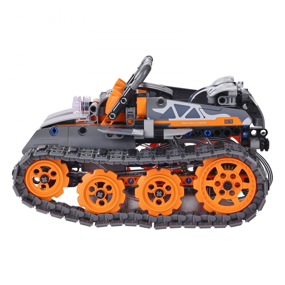 VEVOR STEM Building Toys for Kids, 5-in-1 554 PCS, Remote Control Car Building Kits Remote & APP Controlled Car/Robot/Tank/Rubik's Cube/Snowplow, RC STEM Robots Building Set for Boys Girls Aged 6+