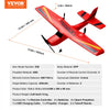 VEVOR RC Plane, 2.4GHZ 2 Channel Remote Control Airplane with 6-Axis Gyro Stabilizer, Ready to Fly Aircraft Plane Toys with 2 Batteries, Easy to Fly RC Glider for Adults Kids Beginners Boys Girls
