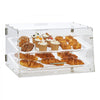 VEVOR Pastry Display Case, 2-Tier Commercial Countertop Bakery Display Case, Acrylic Display Box with Rear Door Access & Removable Shelves, Keep Fresh for Donut Bagels Cake Cookie, 20.7"x13.2"x11.9"