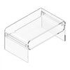 VEVOR Acrylic Coffee Table, 2 Tiers Center Table with Storage Shelf, Modern Rectangle Acrylic Coffee Desk, Ideal for Dining Room, Kitchen Island, Restaurant, Office, 19.7 x 31.5 x 15 in (Clear)