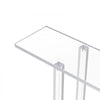 VEVOR Acrylic Console Table, 2 Tiers Narrow Side Desk with Bottom Open Storage, Modern Rectangle Acrylic End Table, Transparent Entry Desk for Foyer, Hallway, Living Room, 7.6 x 39.4 x 31.5 in (Clear)