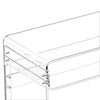 VEVOR Acrylic Table, 2 Tiers Clear End Table with Storage Shelf, Modern Rectangle Acrylic Side Desk, Transparent Thick Desk Nightstand for Bedroom, Office, Living Room, 15.7 x 33.5 x 29.5 in (Clear)