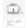 VEVOR Beverage Dispenser, 0.8 Gallon Drink Dispensers for Parties, Glass Juice Dispenser with No-Drip Spigot and Lid, Iced Tea Lemonade Juice Water Dispensers for Restaurants, Hotels, Parties