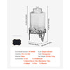 VEVOR Beverage Dispenser, 2.5 Gallon Drink Dispensers for Parties, Glass Juice Dispenser with Metal Stand, Stainless Steel Spigot, Iced Tea Lemonade Juice Water Dispensers for Parties