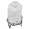 VEVOR Beverage Dispenser, 2.5 Gallon Drink Dispensers for Parties, Glass Juice Dispenser with Metal Stand, Stainless Steel Spigot, Iced Tea Lemonade Juice Water Dispensers for Parties