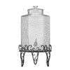VEVOR Beverage Dispenser, 2.5 Gallon Drink Dispensers for Parties, Glass Juice Dispenser with Metal Stand, Stainless Steel Spigot, Iced Tea Lemonade Juice Water Dispensers for Parties